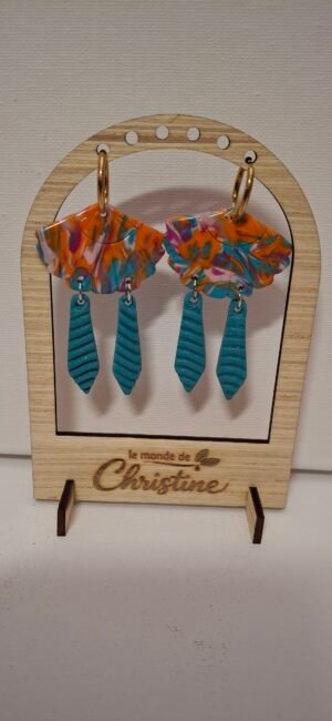 Eventail cravate bleu